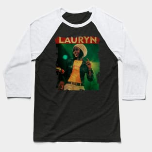 TEXTURE ART- Lauryn Hill - RETRO STYLE 2 Baseball T-Shirt